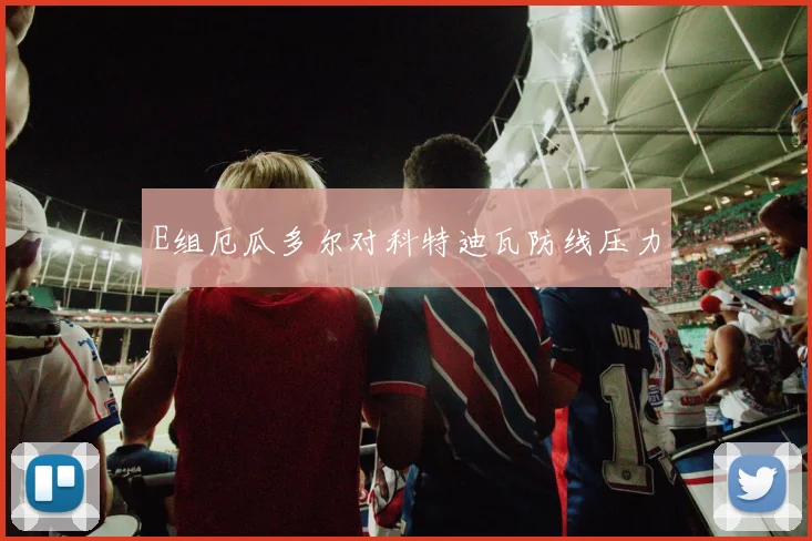 E组厄瓜多尔对科特迪瓦防线压力